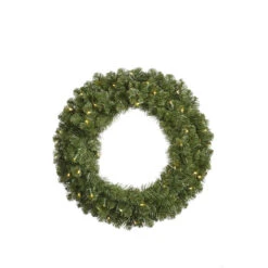 5' Pre-Lit Double-Sided Grand Teton Commercial Christmas Wreath - Clear LED