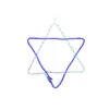 100 Blue And White Hanging Star Of David LED Rope Hanukkah Lights - 3 Ft White Wire 2 100 Blue And White Hanging Star Of David LED Rope Hanukkah Lights - 3 Ft White Wire -Northlight Shop vickerman x106024 17510.1588350734