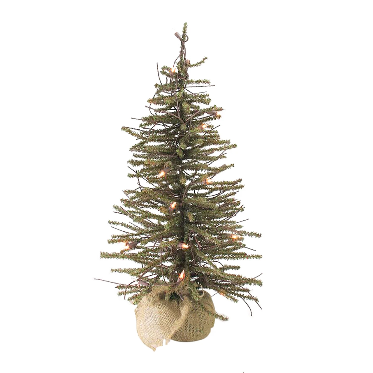 Northlight 4' Pre-lit Potted Twig Slim Artificial Christmas Tree - Warm Clear Lights 3 Northlight 4' Pre-lit Potted Twig Slim Artificial Christmas Tree - Warm Clear Lights