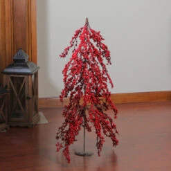Northlight 2.5' Red Berries Artificial Upside Down Christmas Tree - Unlit -Northlight Shop xfxjuuzlx8i6egrob7idhqp3knhino0j 19193.1588357558