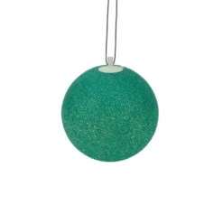 Sienna 7" Green Lighted Twinkling Patio Christmas Hanging Decoration