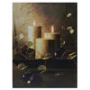 Northlight LED Lighted Glittery Gold Flickering Candles Christmas Canvas Wall Art 15.75" X 11.75"