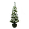 Northlight 3.5' Pre-Lit Potted Flocked Green Tinsel Artificial Christmas Tree - Clear Lights -Northlight Shop yl1tg4zzxrwgba7fejjuvi6kfof6vgrc 22433.1588411291