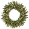 Pre-Lit Jack Pine Artificial Christmas Wreath - 30-Inch, Clear Lights
